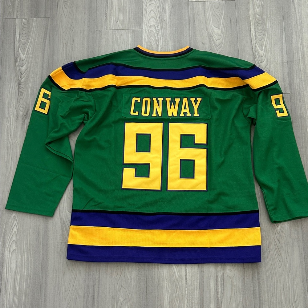 Green Ducks Hockey Jersey with Captain 'C' - Picture 2 of 2